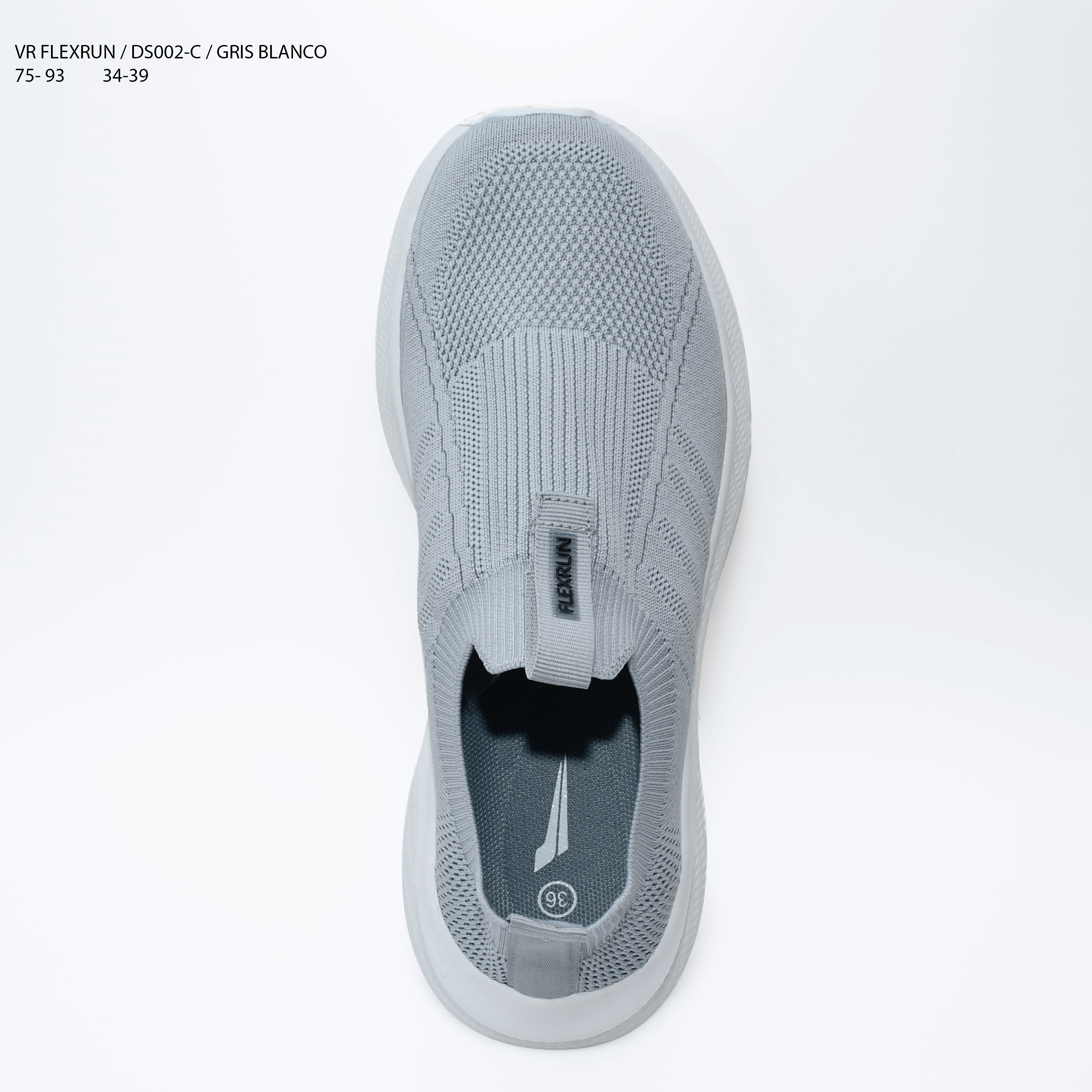 VR FLEXRUN DS002-B NEGRO BLANCO